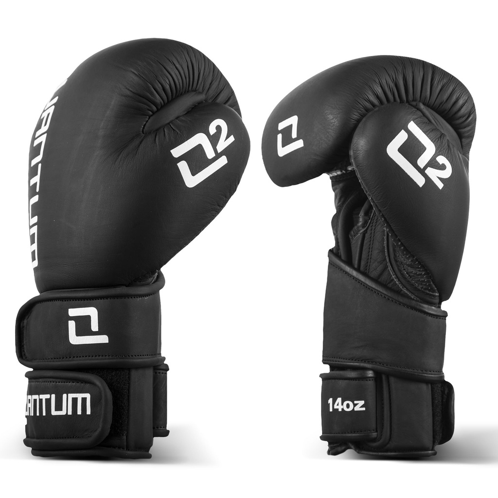 Quantum Boxing Gloves Q2X Leather Black Daniken